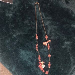 J. Crew Gold Bow Necklace